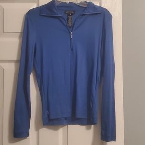 Jones New York long sleeve blue top